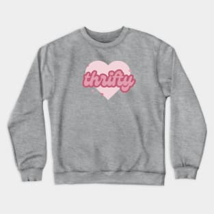 'thrifty' y2k design Crewneck Sweatshirt